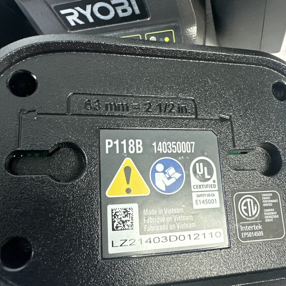 (3) Ryobi ONE+ P118B 18 Volt Lithium Ion Battery Charger's Tested Working Pair